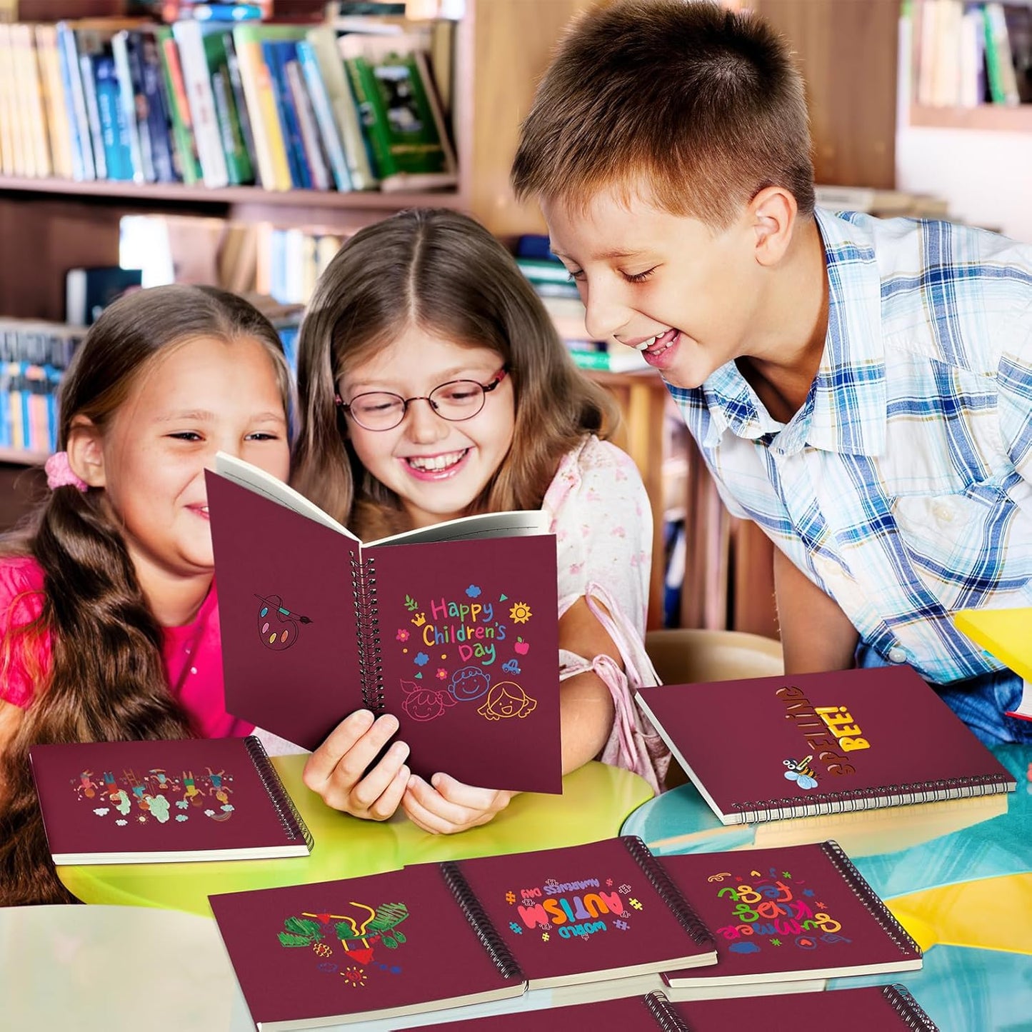 Yahenda Spiral Notebook Bulk A5 Journal Lined 8.3'' x 5.5'' Writing Composition Paper Small Notepad Subject Notebook for Students Office Business Back to School Supplies(Wine Red,18 Pcs)