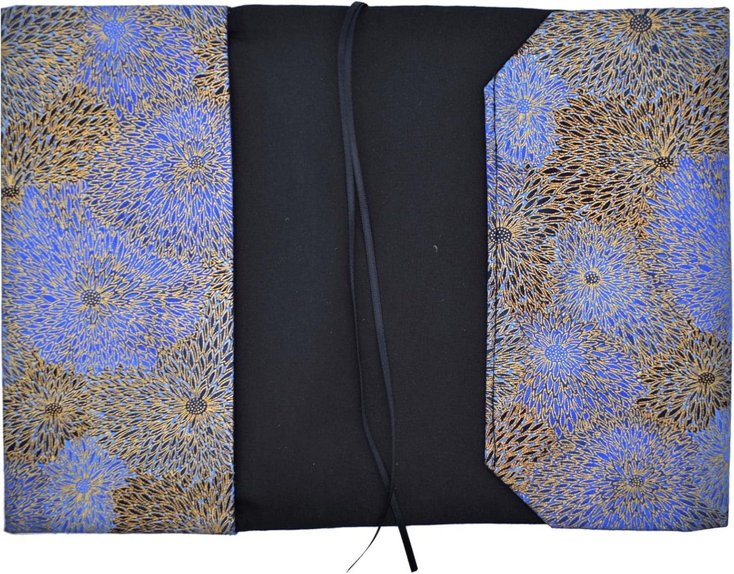 BLBMH A5 Book Covers for Paperbacks Fit for 5.5x8.5 inch Adjustable Book Sleeve Cover for Women Over 15 Soft Cloth Protector for Notebook Journal - Chrysanthemum