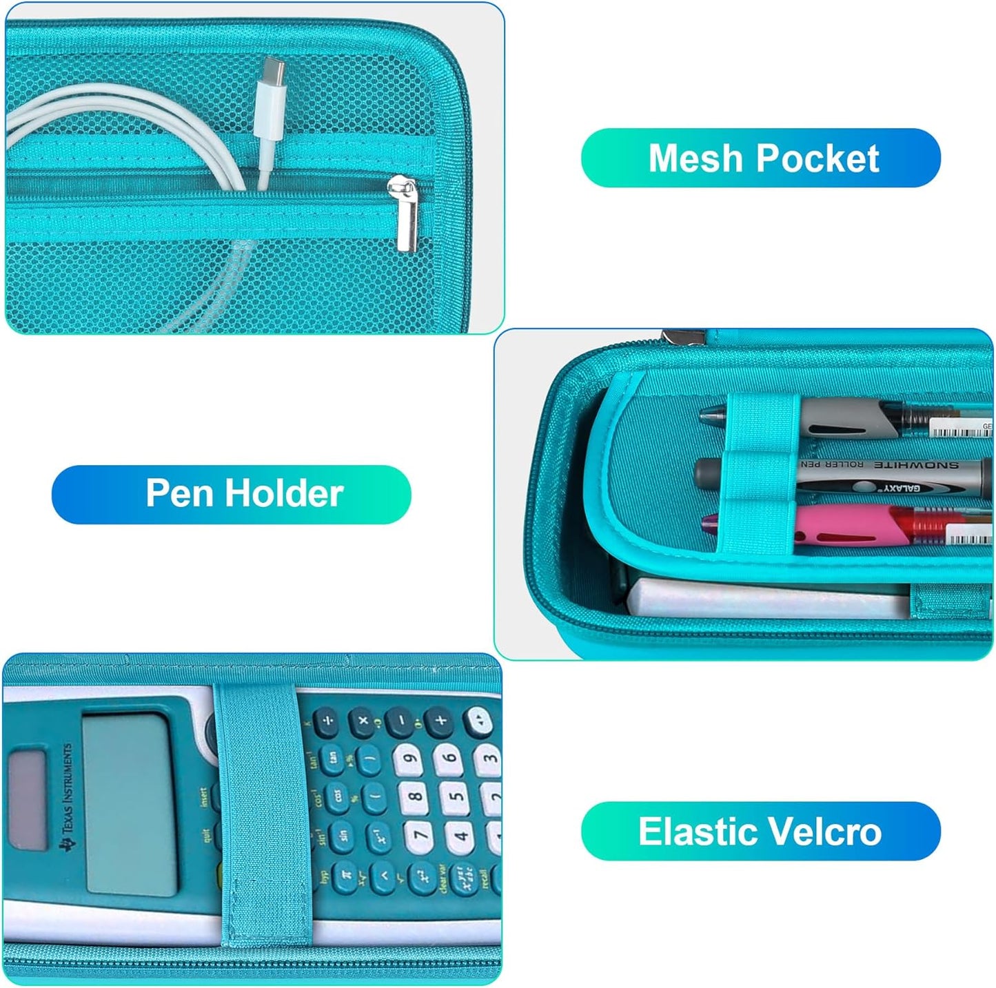 BOVKE Hard Case for TI-30XIIS TI-30XS TI-30Xa TI-36X Pro Scientific Calculator, Green