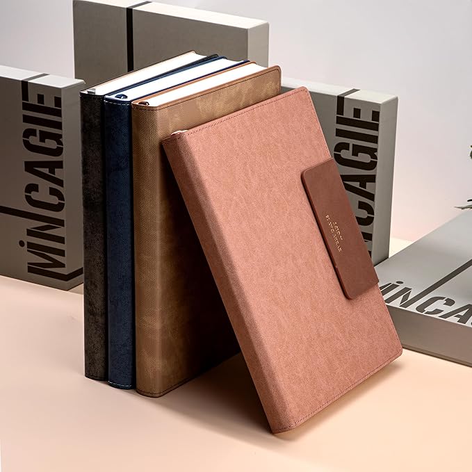 Lined Leather Journals for Writing B5 Large Journaling Notebooks with 100 GSM Thick Paper Journal Notebook for Men & Women with Buckle Closure Travel Work Note Taking Diary, 7.28" x 10.23", Pink