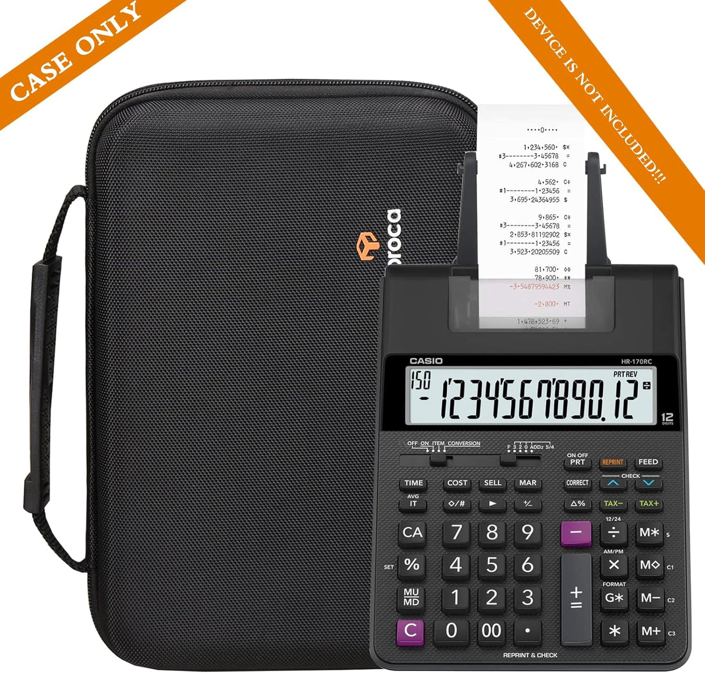 Aproca Hard Storage Travel Case, for Casio HR-170RC Plus Min-Desktop Printing Calculator
