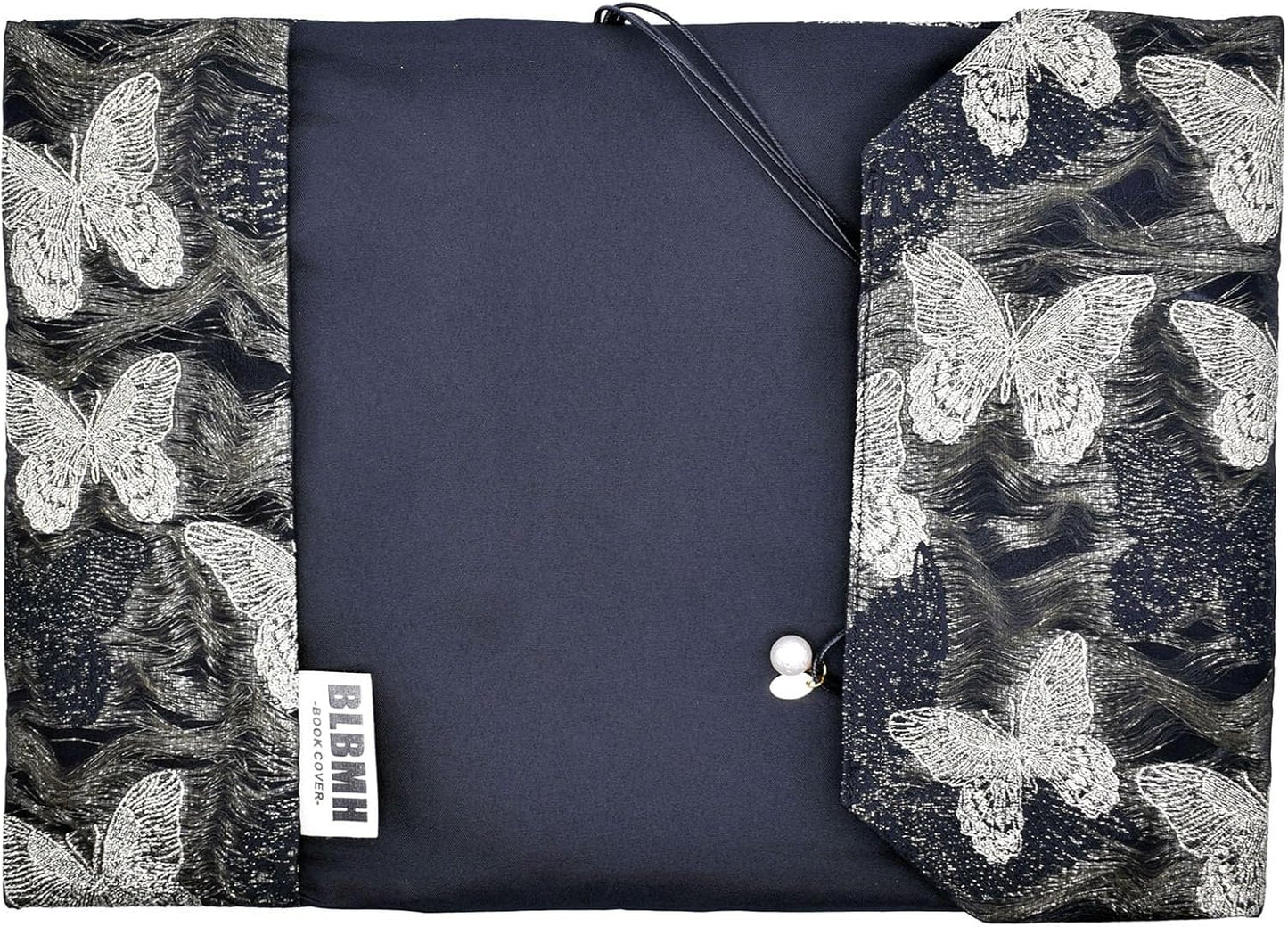 BLBMH Book Covers for Paperbacks Book Cover for Privacy Fit for 5.5x8.5 inch Adjustable Book Sleeve Cover for Diary Books Fabric Softcover Protector for Notebook - Butterfly B 8.5in