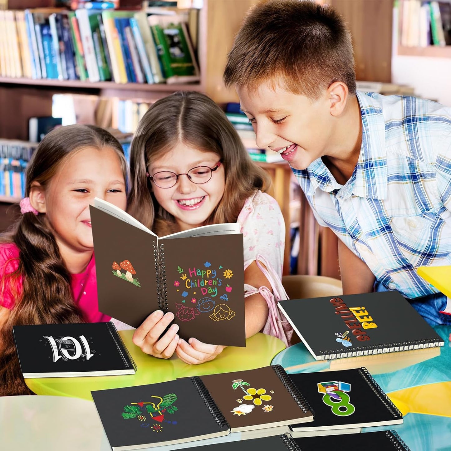 Yahenda Spiral Notebook Bulk A5 Journal Lined 8.3'' x 5.5'' Writing Composition Paper Small Notepad Subject Notebook for Students Office Business Back to School Supplies(Dark Color,3 Pcs)