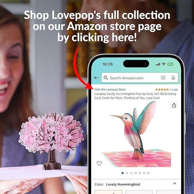 Lovepop Plushpop Soft Animal Pop-Up Card for Her and Him - 3D Birthday Greeting Card for Boys, Girls, Men, Women - Cupcake Cat - 6" x 8" Card