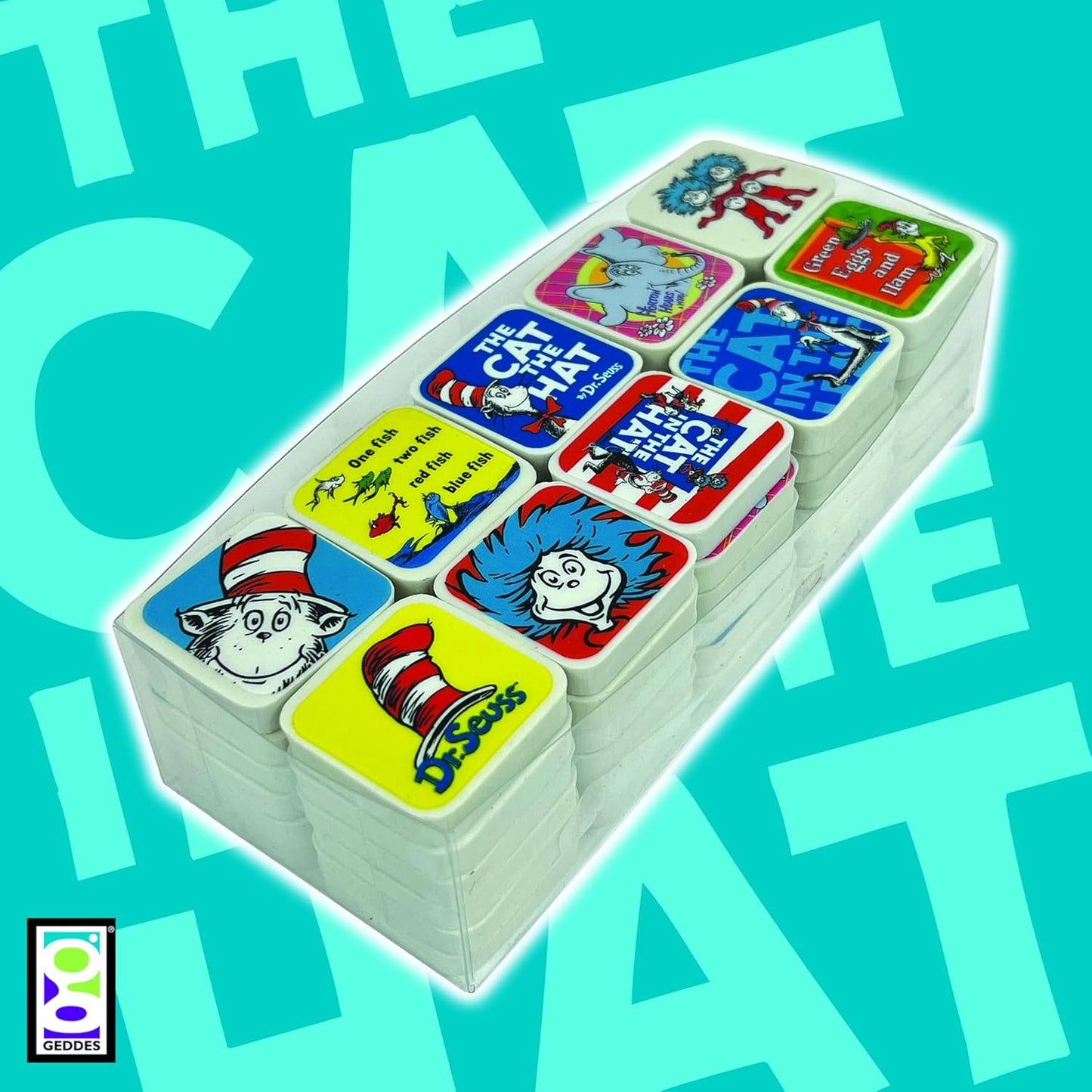 Raymond Geddes Dr. Seuss Character Erasers for Kids (Pack of 60)