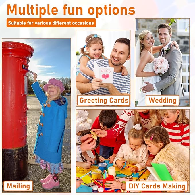 100 Sheets Coffee Shimmer Cardstock 8.5 x 11 Craft Paper, 92lb Premium Glossy Paper Card Stock for Wedding Invitations, Greeting Cards, Making Cards, Christmas