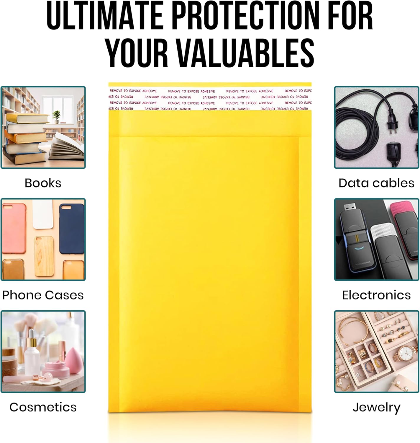 Levex - #00 5" x 10 [100 Pack) Kraft Bubble Mailers, Padded Envelope Mailers, Packing Envelope & Mailing Bags for Shipping