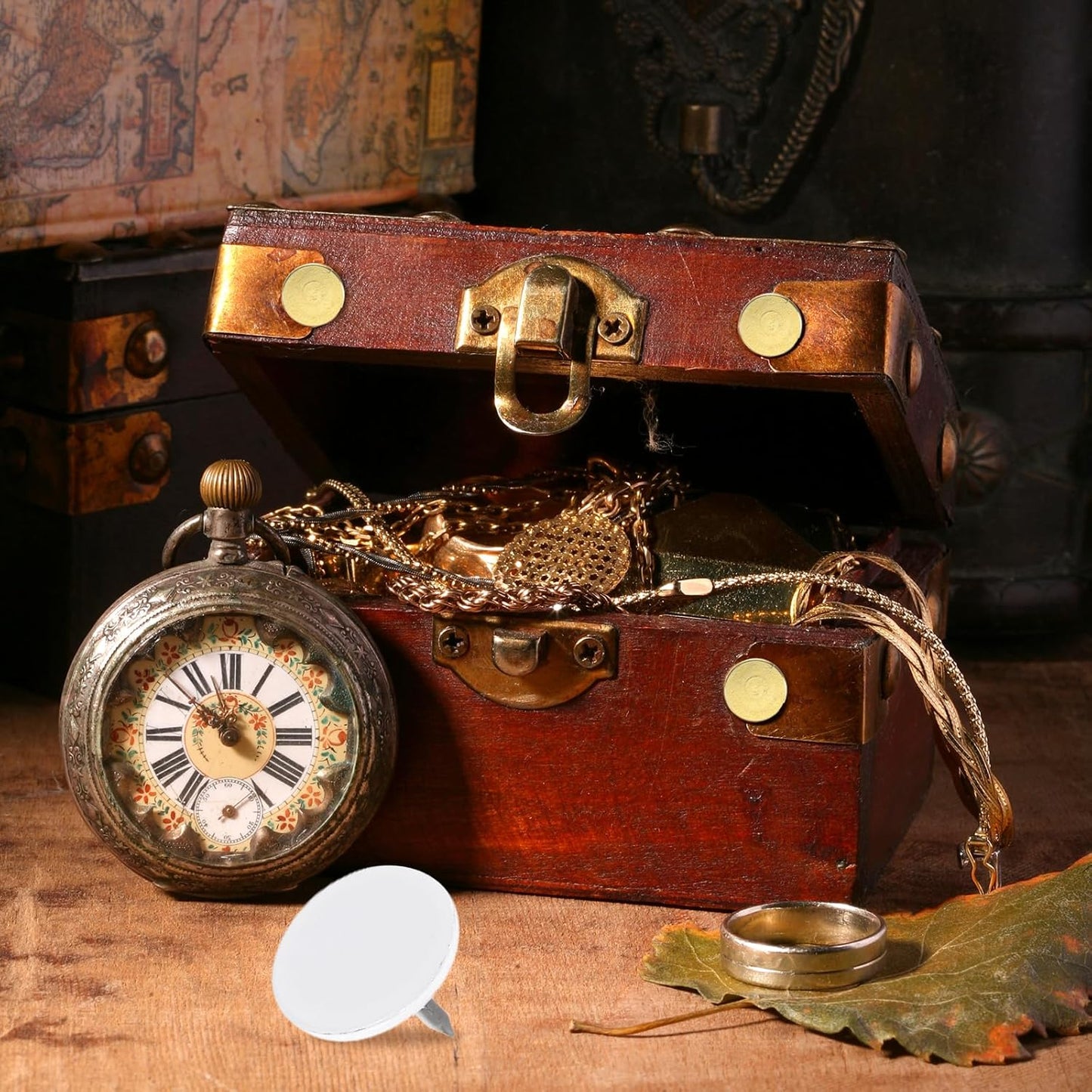 uxcell 100Pcs Upholstery Tacks, 11mmx10mm Flat Head Thumb Tack Decorative Furniture Nails Push Pins for Furniture Sofa Headboards, White