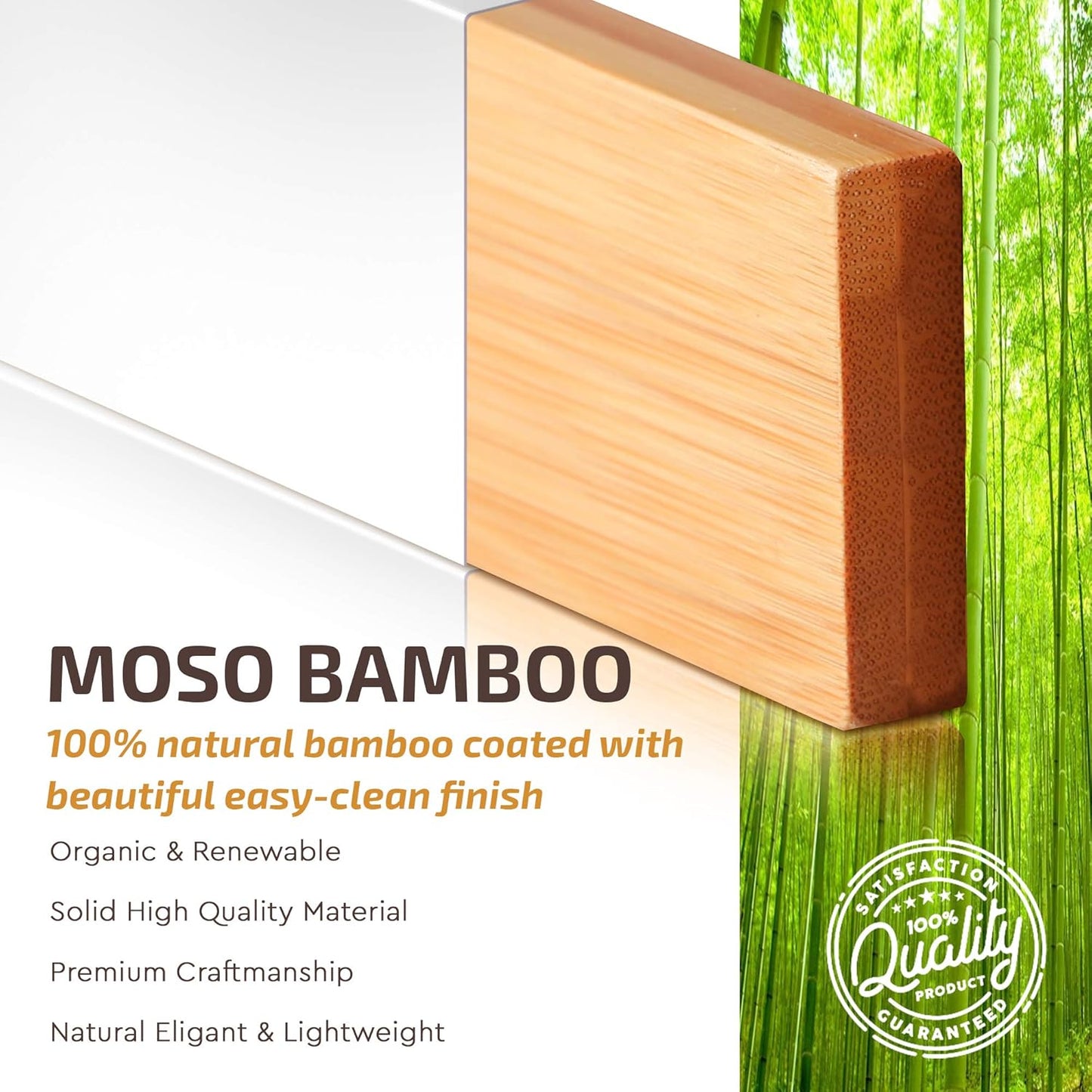 Adjustable Bamboo Drawer Divider Organizers - 6 Pack Large Expandable Drawer Organization Separators for Kitchen Utensils, Dresser, Bedroom, Bathroom, Baby Drawer, Office - 17.5” to 22" (White)