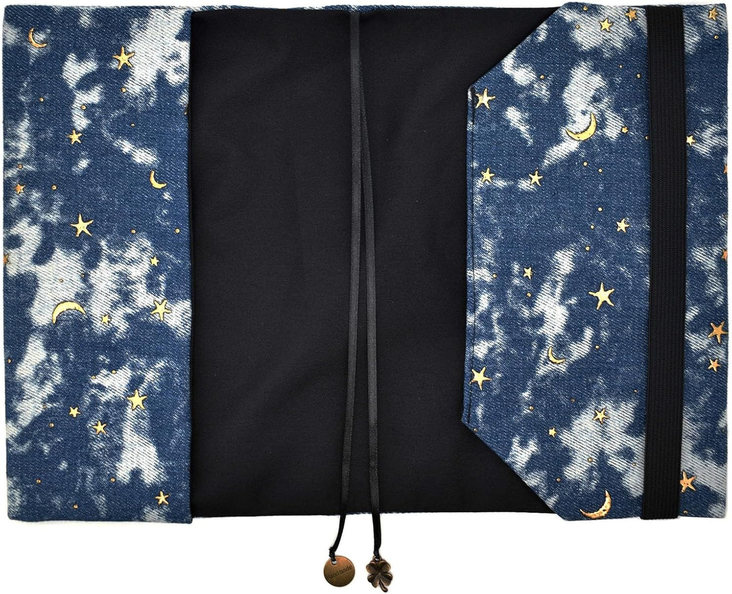 BLBMH Book Covers for Paperbacks Adjustable Fabric Book Sleeve Cover Protector Fit for 5.5x8.5 inch Hardcover Softcover Book Novels Notebook - Denim 8.5in