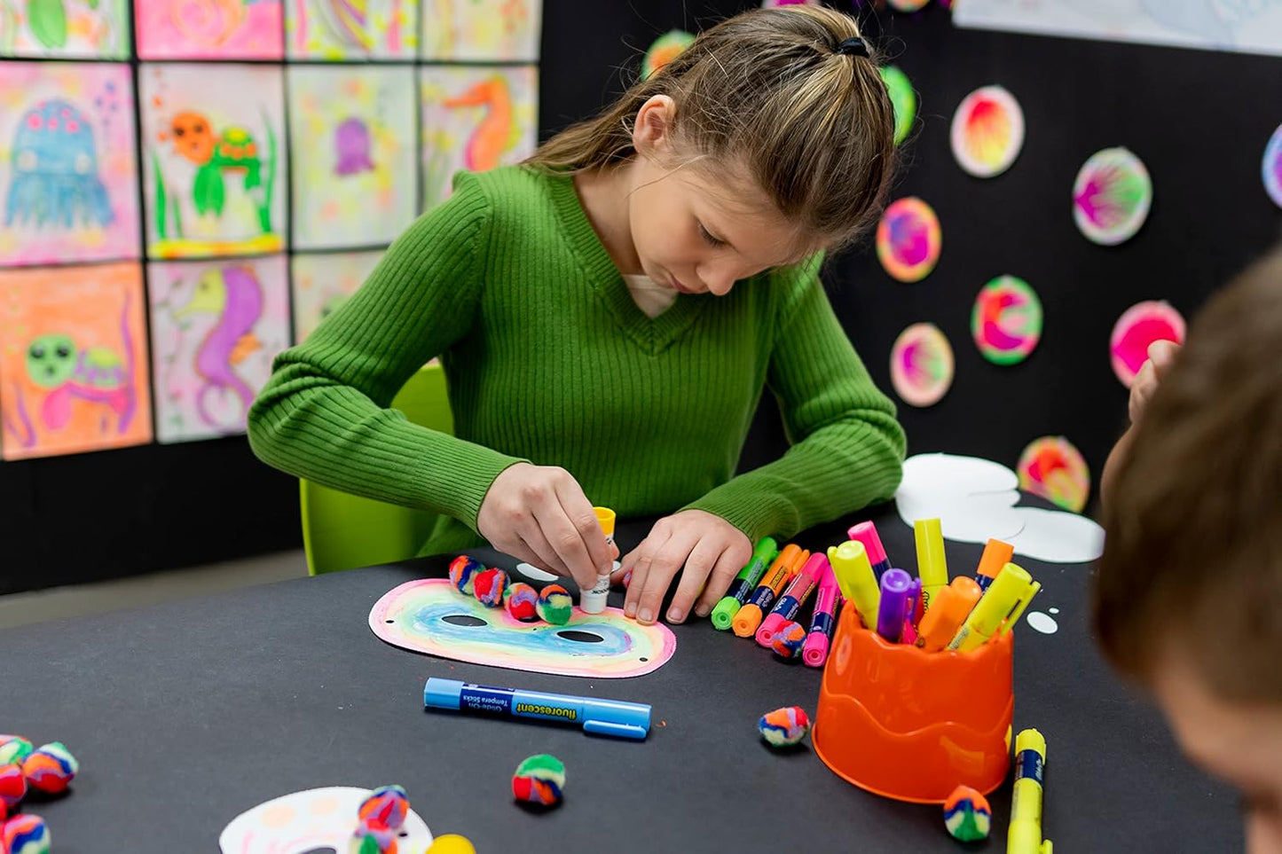 Prang Washable Glue Stick, Blue.1.27 Oz, 1 Count