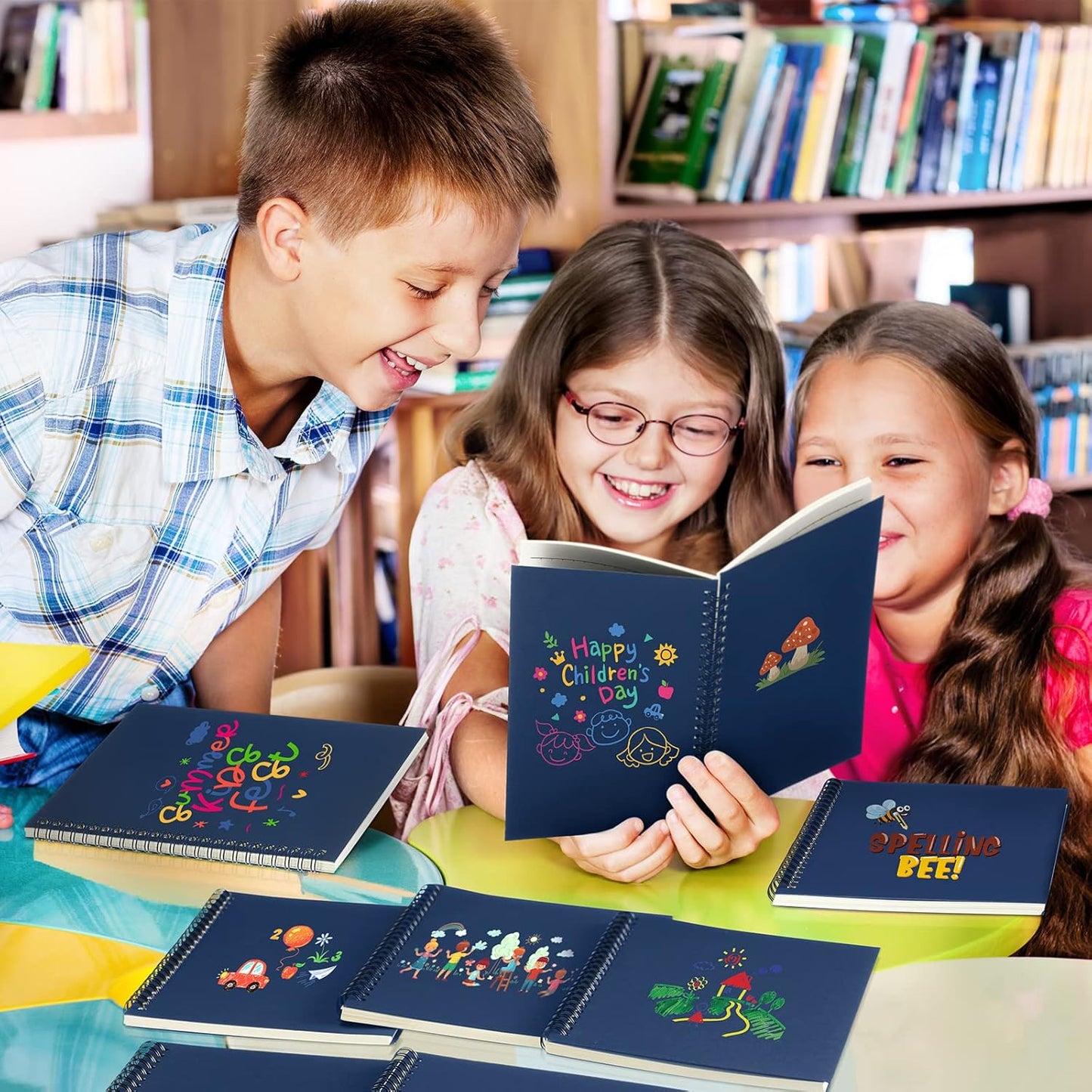 Yahenda Spiral Notebook Bulk A5 Journal Lined 8.3'' x 5.5'' Writing Composition Paper Small Notepad Subject Notebook for Students Office Business Back to School Supplies(Deep Blue,180 Pcs)