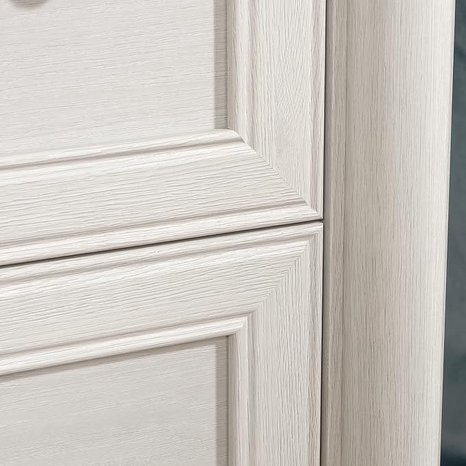 Sauder Palladia 2 Drawer File Cabinet, Lateral Filing Cabinets for Home Office, Hanging File Folders Organizer, Interlocking Drawers, in Glacier Oak Finish