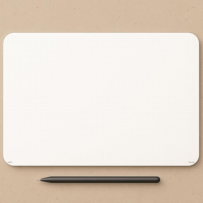 CLEVER SIGNS A3 Dot Grid Notepad (11,70" x 16,55") - XLarge Dotted Memo Desk Pads-Premium Paper with Cardboard Back Support - Ideal for Note-taking, Planning, Sketching, and Journaling