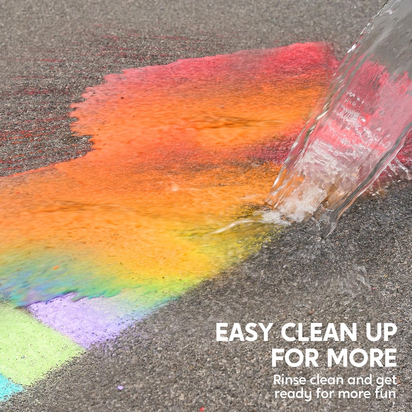 JOYIN 6 PCS Jumbo Sidewalk Chalk with 6 Colors, Washable Sidewalk Chalk for Kids, Non-Toxic Art Supplies, Outdoor Games, Playground Accessories