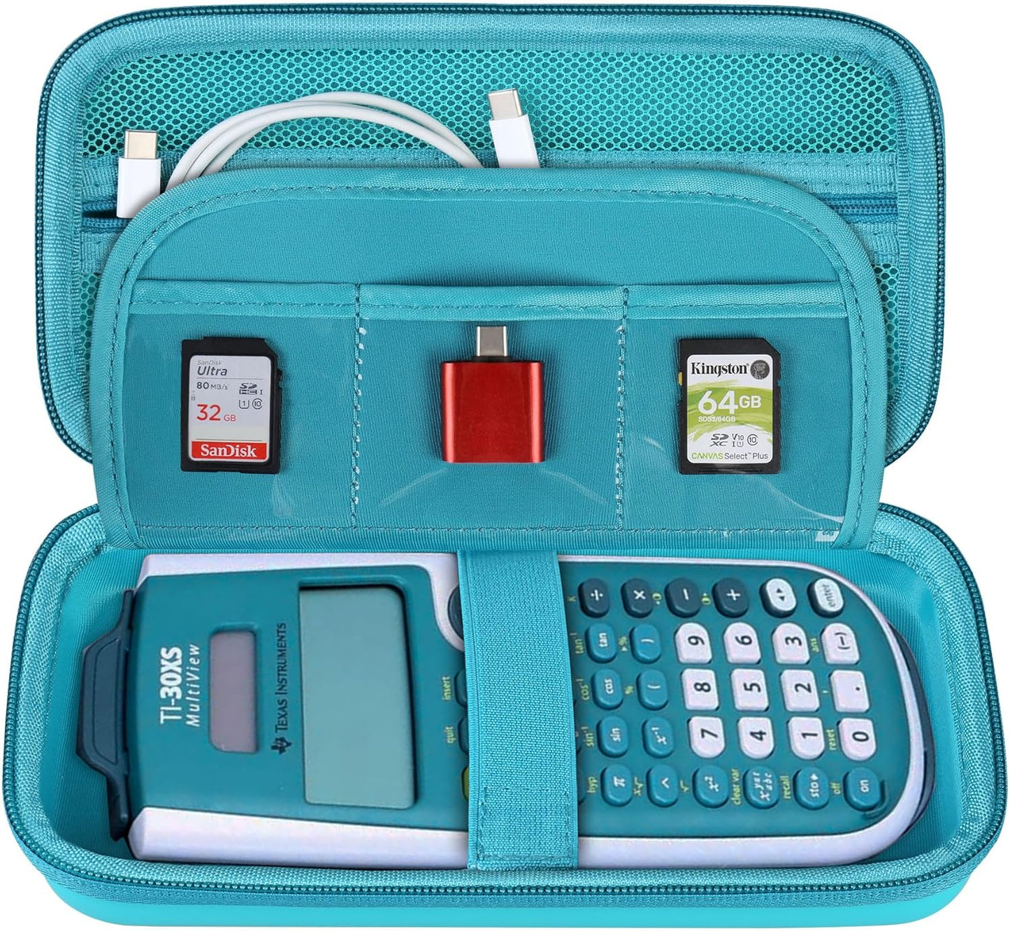 BOVKE Hard Case for TI-30XIIS TI-30XS TI-30Xa TI-36X Pro Scientific Calculator, Green
