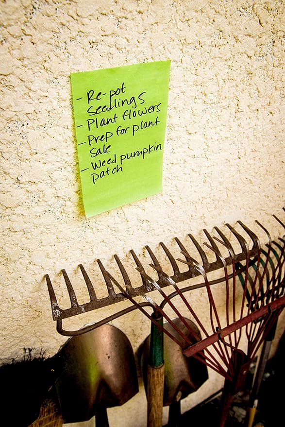 Post-it Extreme XL Notes, Works Outdoors, Works in 0-120 Degrees Fahrenheit, 100X The Holding Power, Orange, Yellow, Green, 25 Sheets per Pad, 9 Pads/Pack (EXT456-9CT)