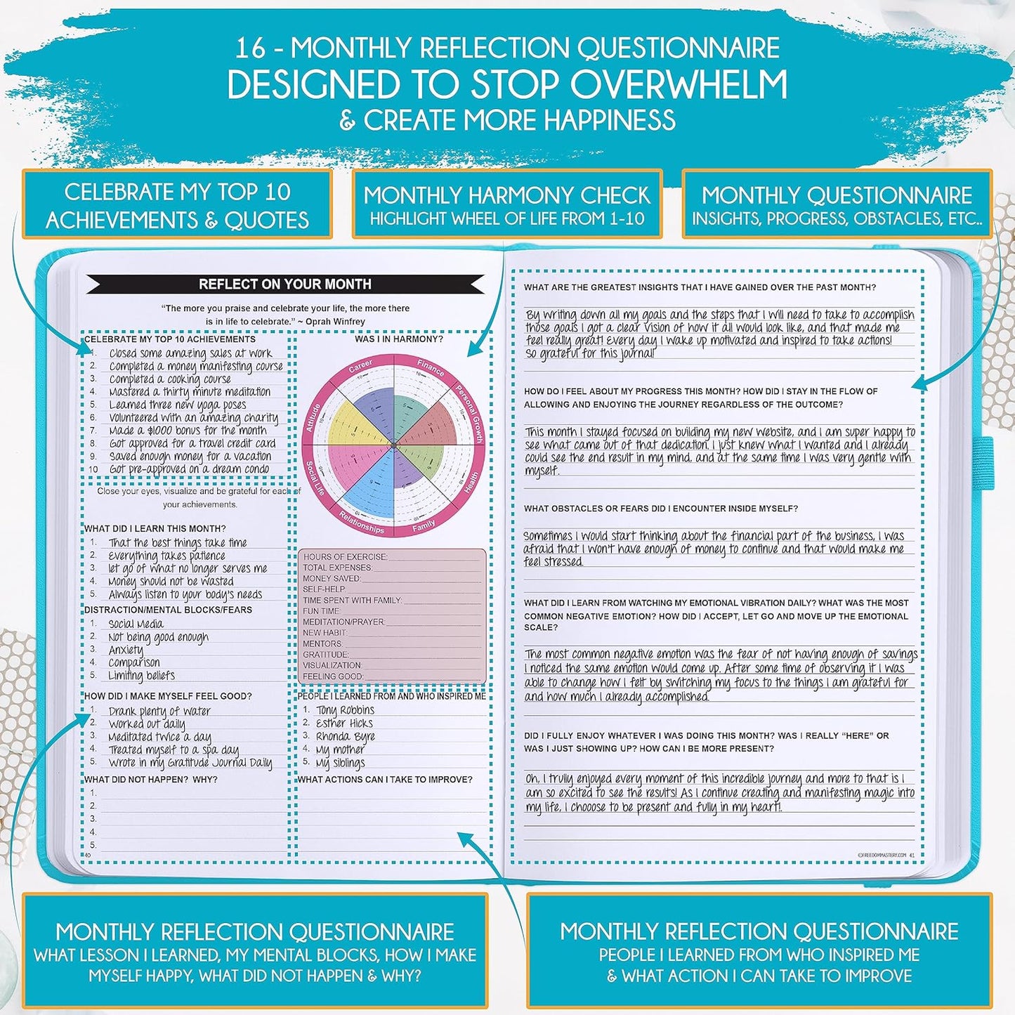 2025-2026 Planner Weekly and Monthly | 16-Month Life Planner to Increase Focus & Productivity | Reduce Overwhelm & Achieve Your Biggest Goals | Include Gift Box & Stickers | Sep 2025-Dec 2026