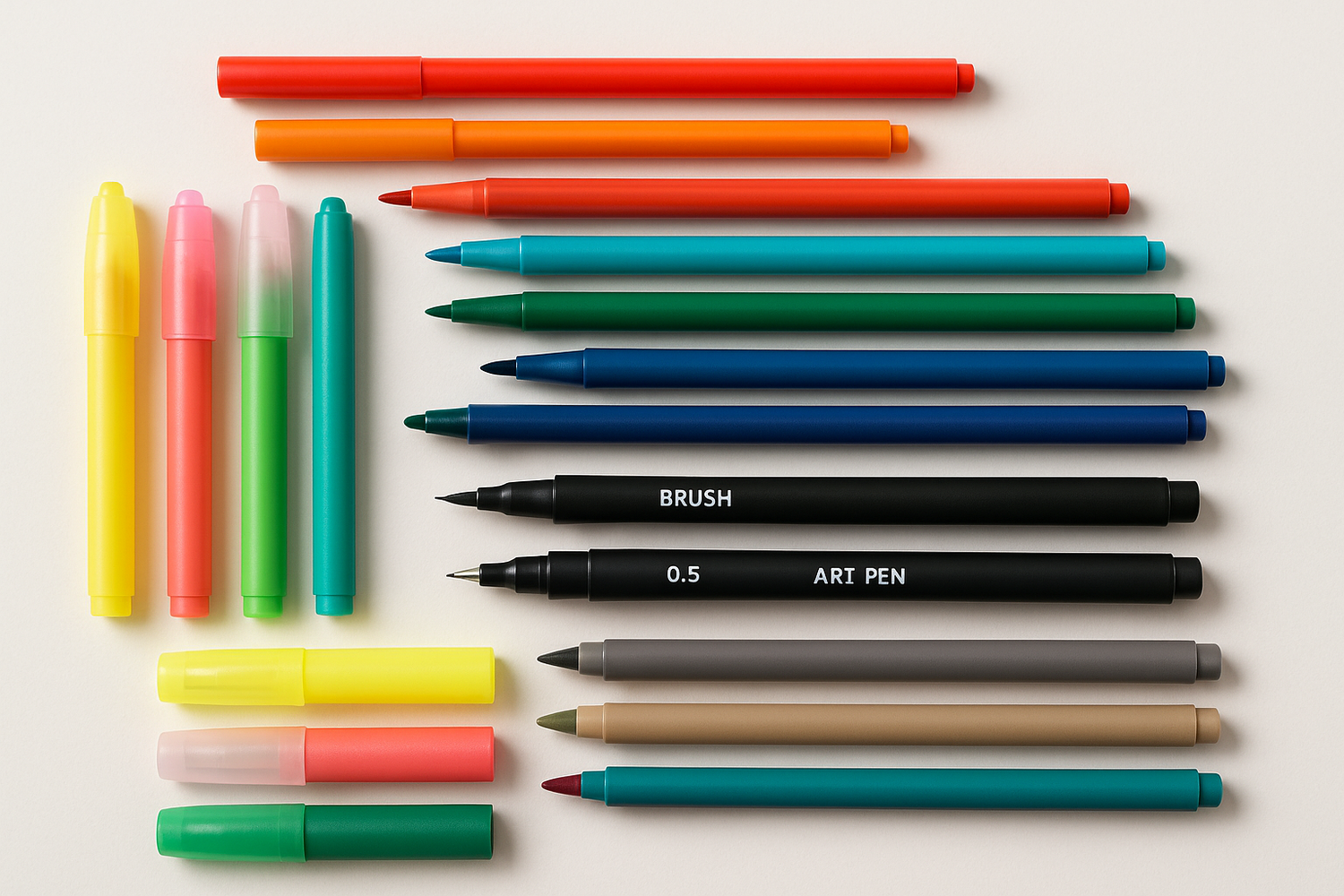 Markers, Highlighters & Art Pens