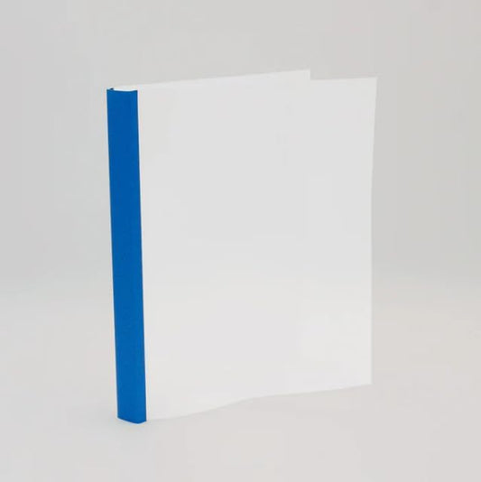 Thermal Binding Clear Covers with Steel Spine –for Thermal Binding Machines – Formerly Unibind – Used in Real Estate, Education and Various Businesses (Azur, 120 Sheets Max - 60/Box)