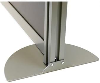 NBF Office Partitions - Cubicle Privacy Panel Wall Divider - Modern Room Separator with Quick Assembly - Indoor Laminate Free Standing Portable Room Divider Panel - 52" H x 49" W (Gray)