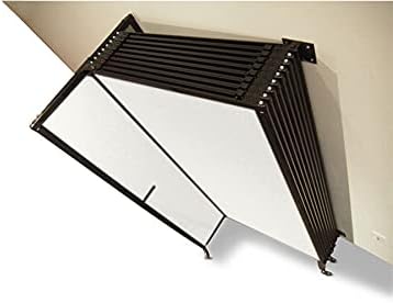 Wall-Mounted Sliding StraightWall Room Divider | Adjustable Widths | Locking Wheels | Room Separator | Up to 15'6" Wide x 7'6" Tall Red Fabric Panels