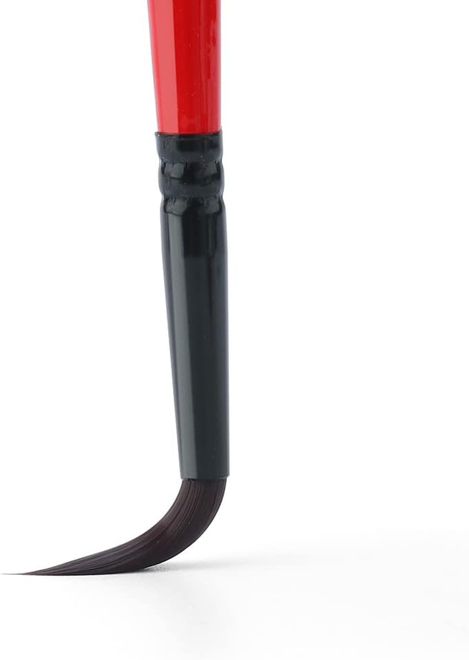 Transon Round Paint Brush Set 9pcs Synthetic Sable Hair for Acrylic Painting Watercolor Painting Gouache Ink Craft and Detail Painting