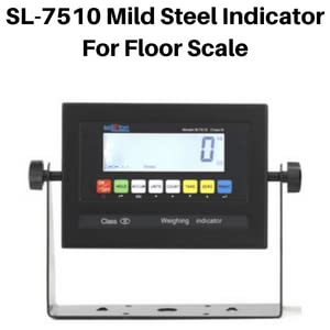 SellEton SL-6-x6-20K Heavy-Duty, Industrial Floor Scale, Metal Indicator with Platform Scale (72" x 72", 20,000 lbs x 2 lb)
