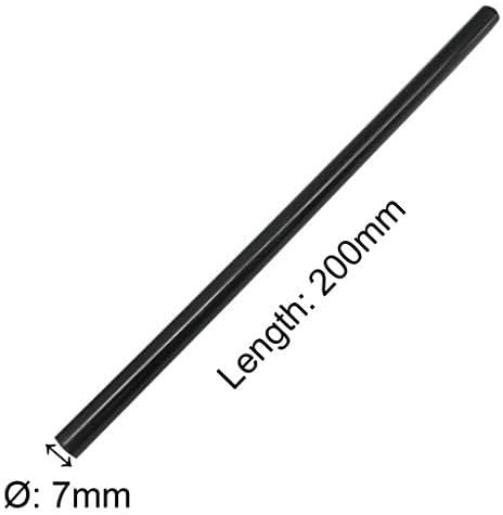TrendBox Pack of 50 Black 7mmx200mm - Hot Melt Glue Sticks Strips Melting Adhesive for Handmade Craft DIY Home Office Project Craftwork Fix & Repairs