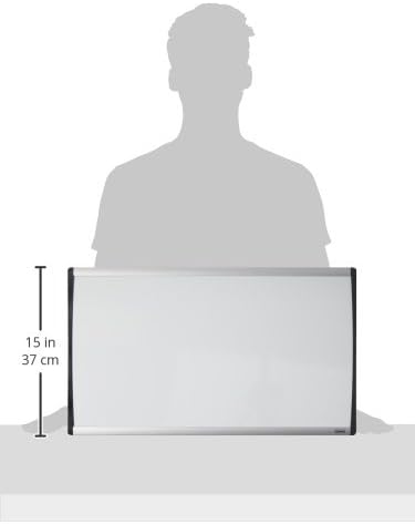 Quartet Dry Erase Board, Magnetic, 24" x 14", Whiteboard, Cubicle, Arc, Aluminum Frame (ARC2414)
