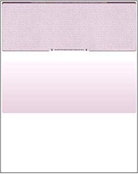 Compuchecks Check on Top Blank Check Paper - 500 Pack, Quick-Books & Laser Printer Compatible - Security Business Checks with Voucher - 8.5" x 11" Burgundy Diamond