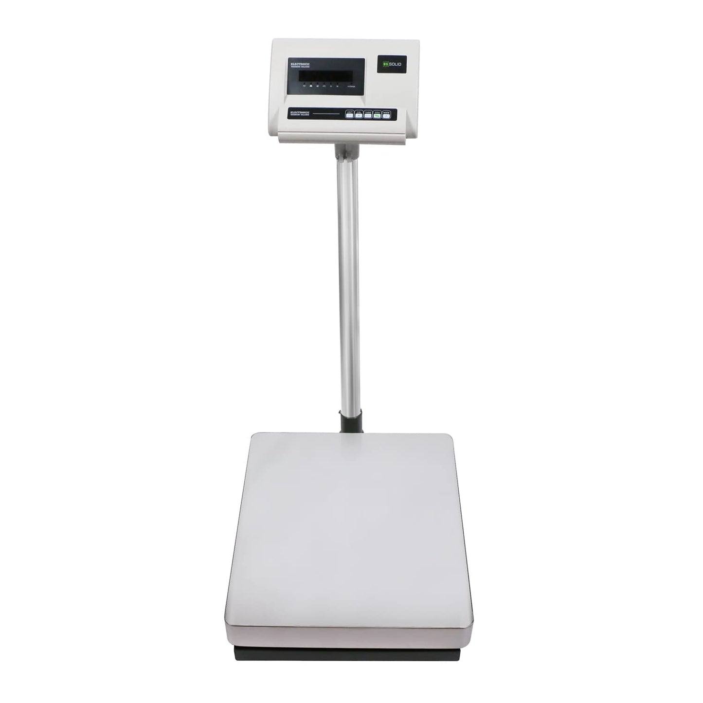 U.S. Solid Bench Scale - Stainless Steel Postal Package Shipping Scale Digital Bench Platform Balance with 16 inch x 20 inch Platform, Lb/Kg Switchable, 680 lb x 0.02 lb