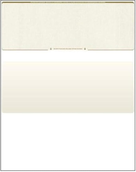 Compuchecks Gold Diamond Blank Check Paper - 500 Pack, 8.5 x 11 Inches, Laser & Inkjet Compatible, Security Business Checks with Voucher