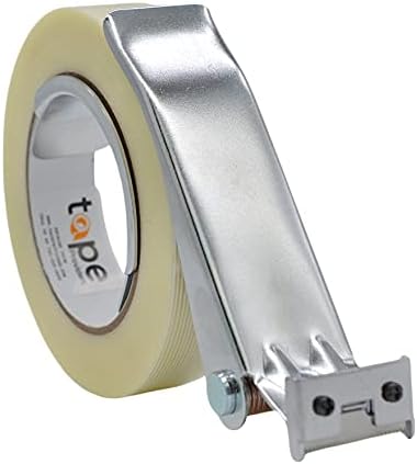 WOD Excell ET-166 Heavy Duty Metal Frame Filament Strapping Tape Dispenser: Fits 1 inch Wide, Chrome