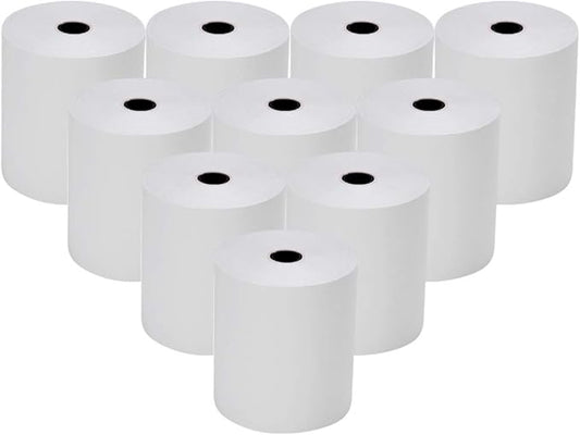 RBHK 2 1/4 x 85' Thermal Paper Rolls Credit Card Paper, 10 Rolls Cash Register Paper