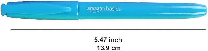 Amazon Basics Highlighters, Fluorescent Ink, Chisel Tip, School Supplies, 24 Pack, Multicolor