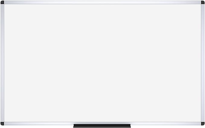 VIZ-PRO Dry Erase Board/Whiteboard, 72 x 48 Inches, Wall Mounted Board for School Office and Home 6' x 4'