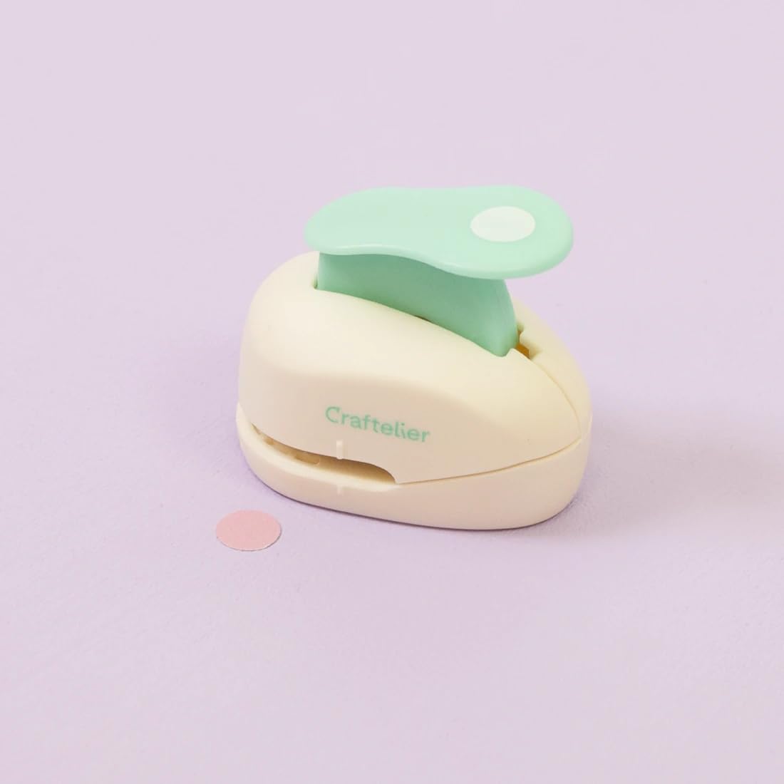 Craftelier - 3/8 Inch Circle Punch with Lever Press | Shape Hole Puncher for Paper Crafts | Round Hole Punch to Create Scrapbooks, DIY Cards & Journals | Mini Hole Punch for Paper & Cardstock.