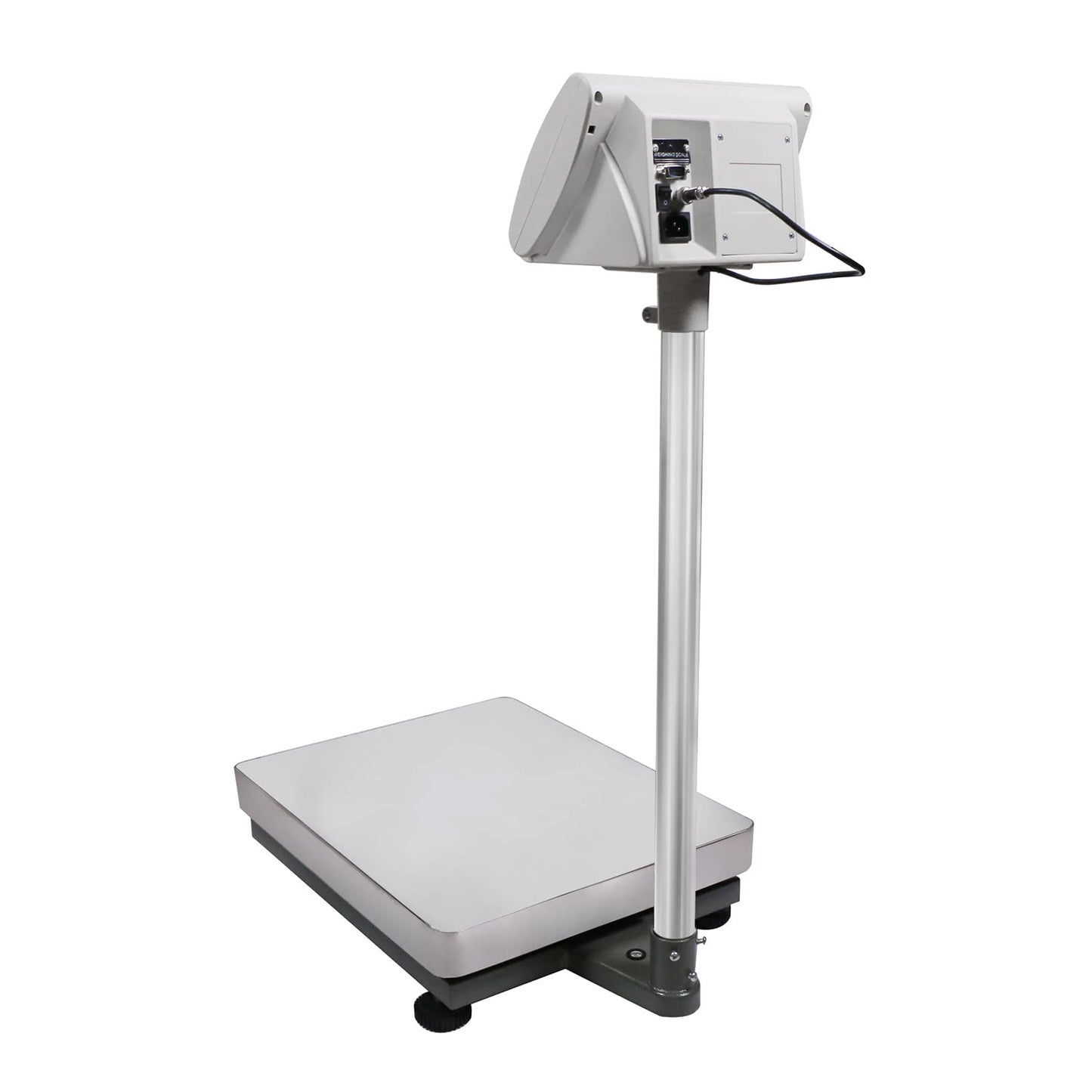 U.S. Solid Bench Scale - 130 lb x 0.002 lb Stainless Steel Postal Package Shipping Scale Digital Bench Platform Balance with 16 inch x 20 inch Platform, Lb/Kg