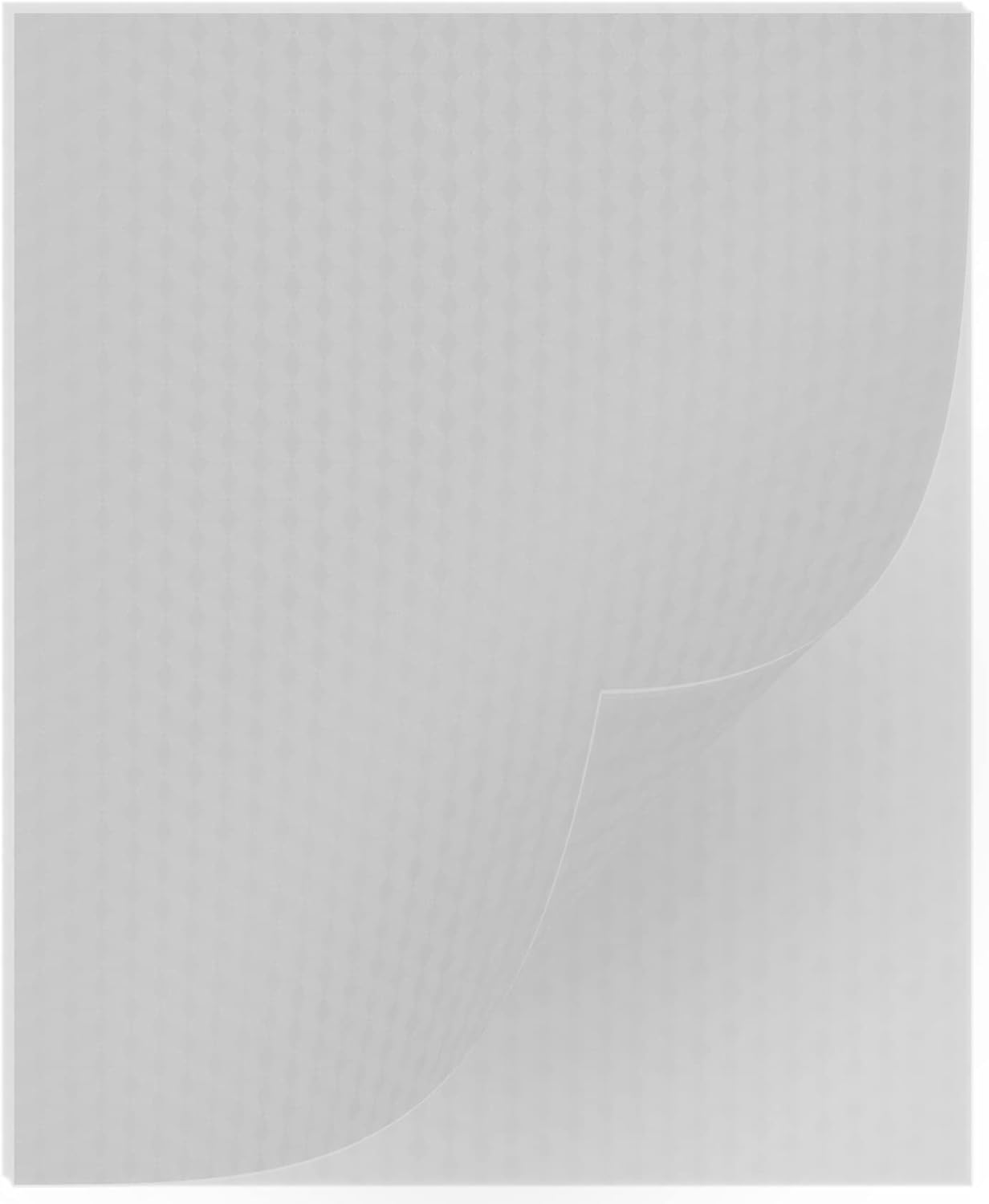 Binditek 15 Pack 8 Mil PVC Binding Presentation Covers, Semi-Transparent with Cube Pattern, 8-1/2 x 11" Letter Size, Square Corners, Un-Punched