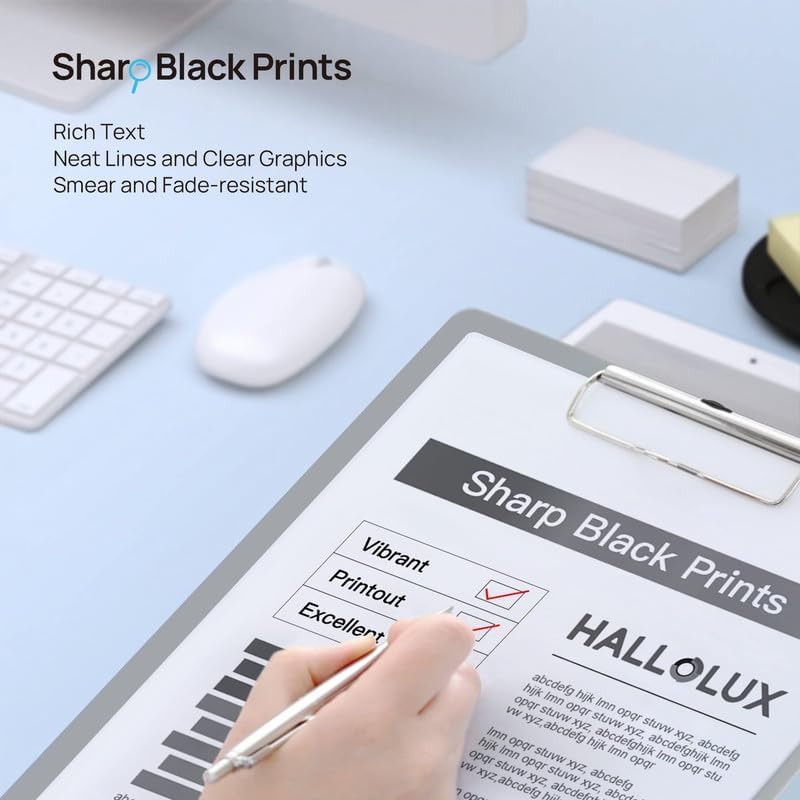 HALLOLUX 30A 30X Toner Cartridge 4-Pack Replacement for HP 30A 30X CF230A CF230X Toner to use with HP Pro MFP M227fdw M203dw M203d M227fdn M203dn M227sdn Printer (4-Black)