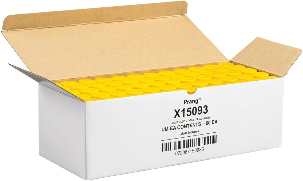 Prang Washable Glue Stick, Blue, 74 Oz., 60 Count