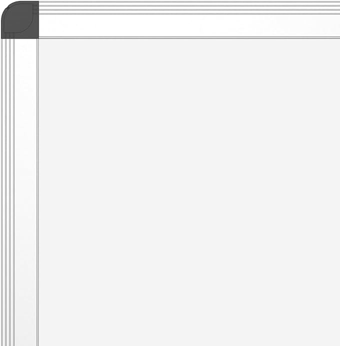 VIZ-PRO Dry Erase Board/Whiteboard, 72 x 48 Inches, Wall Mounted Board for School Office and Home 6' x 4'