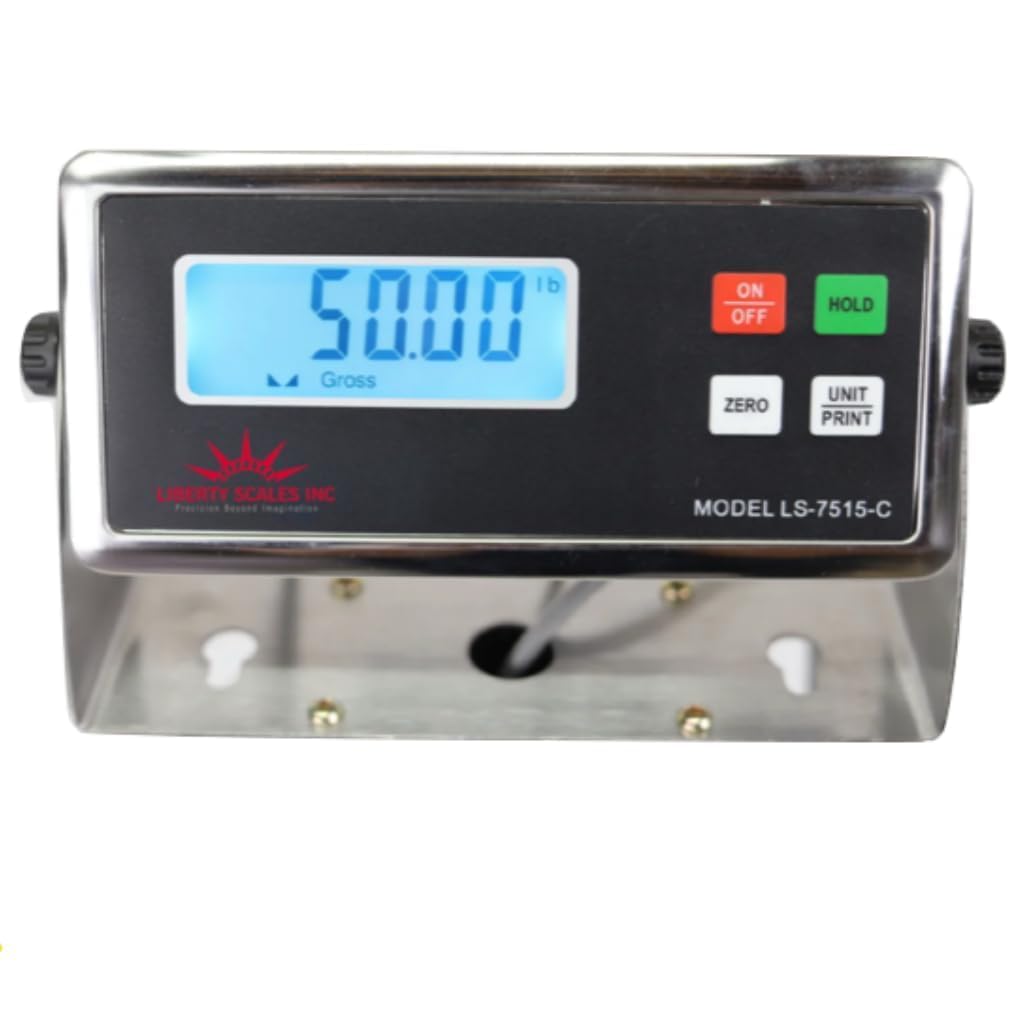 Liberty LS-700-4X6 Heavy Duty General Purpose Floor Scale | 48" x 72" | Capacity of 10,000 lbs x 2 lb + Yellow