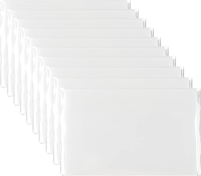 Transparent Sticky Notes Pad 3x5 Inch, Clear Sticky Notes for Books Message Reminder, Waterproof self-Adhesive Translucent Sticky Notes, 10 Packs 500 Sheets