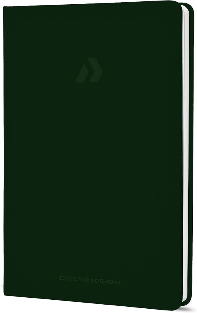 Nextnoid Hardcover Lined Journal Notebook - 120 GSM Thick Paper, Medium A5(5.7" x 8.3"), 160 Pages - Perfect For Writing, Journaling and Note-Taking (Green,Ruled)