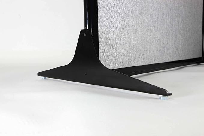 Versare Office Workstation Screen | Portable Wall Divider | Modern Cubicle | Freestanding Privacy Screen | Flexible Work Space | 2 Panels | 66" Wide x 70" Tall Beige SoundSorb Panels with Window