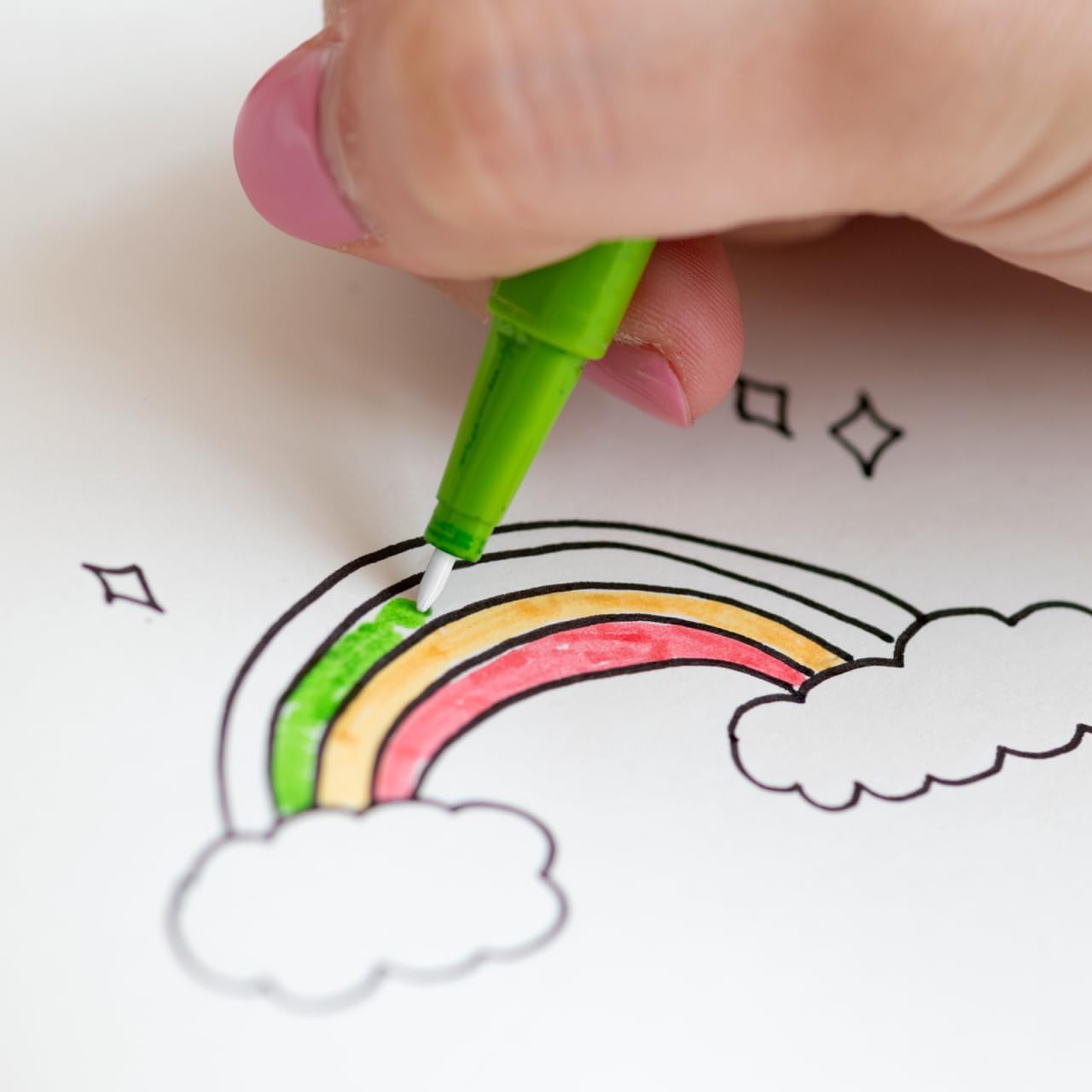 STOBOK 20Pcs 0.7mm Acrylic Paint Marker Replacement Nibs - Refillable Nylon Pen Tips for Paint Markers, White