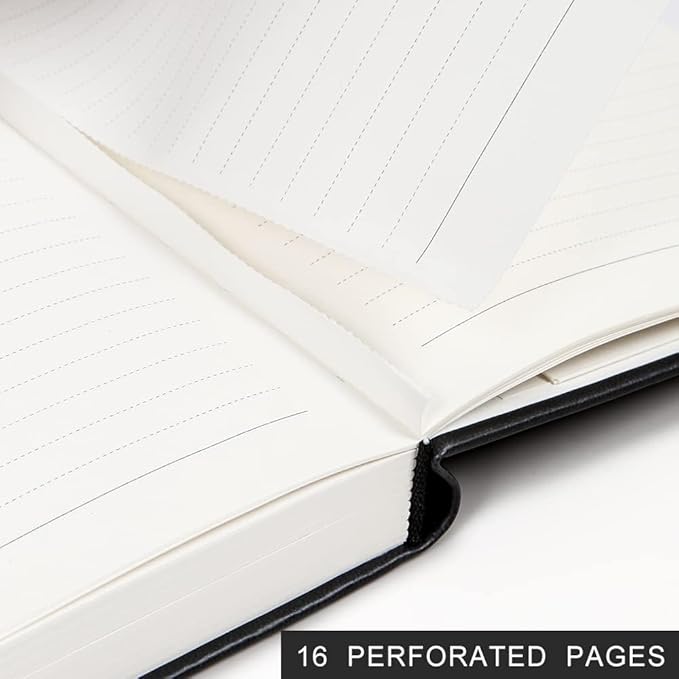 KaiRuiYing Lined Journal Notebook, 320 Pages, 5.5'' × 8.6'' A5 Size, College Ruled, 100 GSM Thick Paper, Leather Hardcover Bullet Journal for Men & Women Available for Writing, Work, Office, Diary and Back to Shool