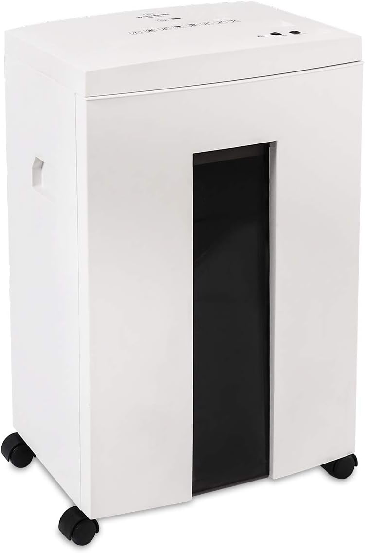 WOLVERINE 18-Sheet Shredders for Home Office Heavy Duty P-4 Security Level Crosscut Paper Shredder Paper/CD/Card Ultra Quiet Paper Shredder for Home with 6 Gallons Pullout Waste Bin SD9113(White ETL)